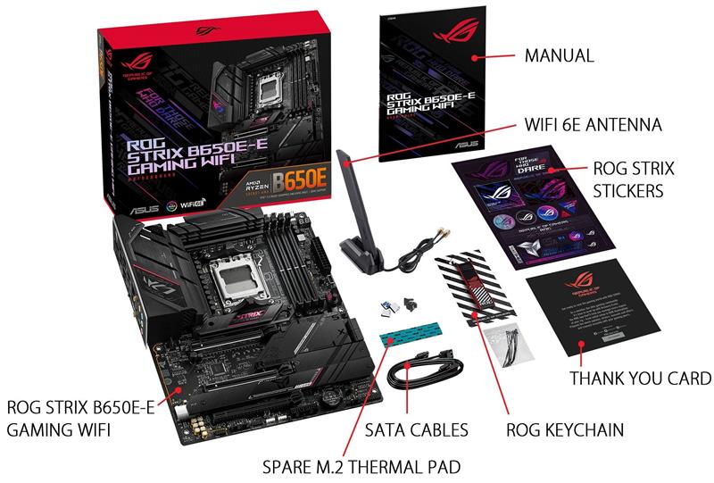 Материнська плата Asus ROG Strix B650E-E Gaming WiFi Socket AM5