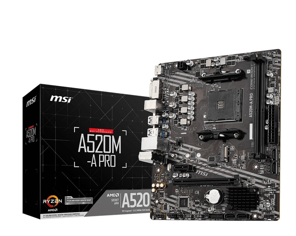 Материнська плата MSI A520M-A Pro Socket AM4