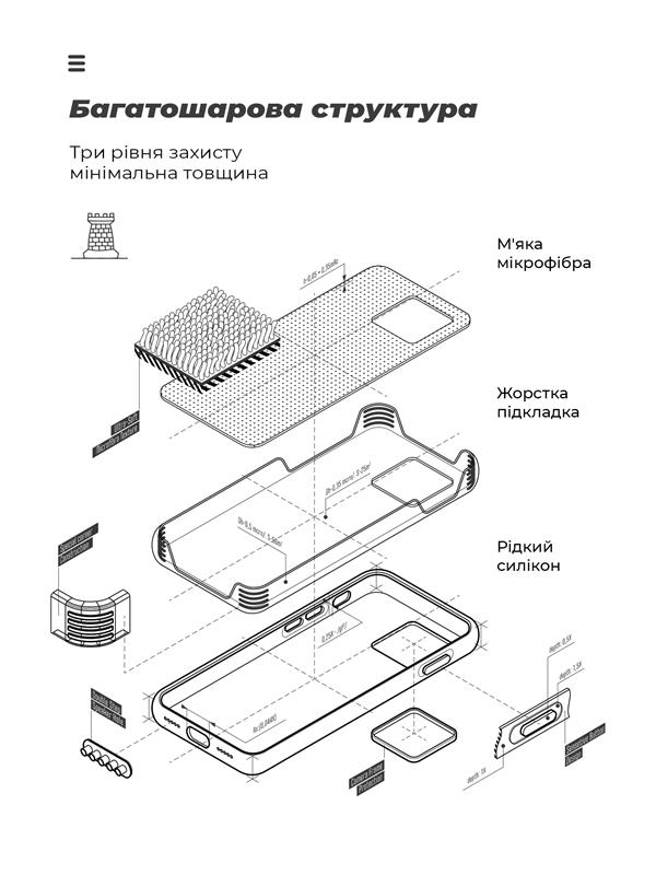 Чохол-накладка Armorstandart Icon для Samsung Galaxy M14 5G SM-M146 Camera cover Black (ARM66672)