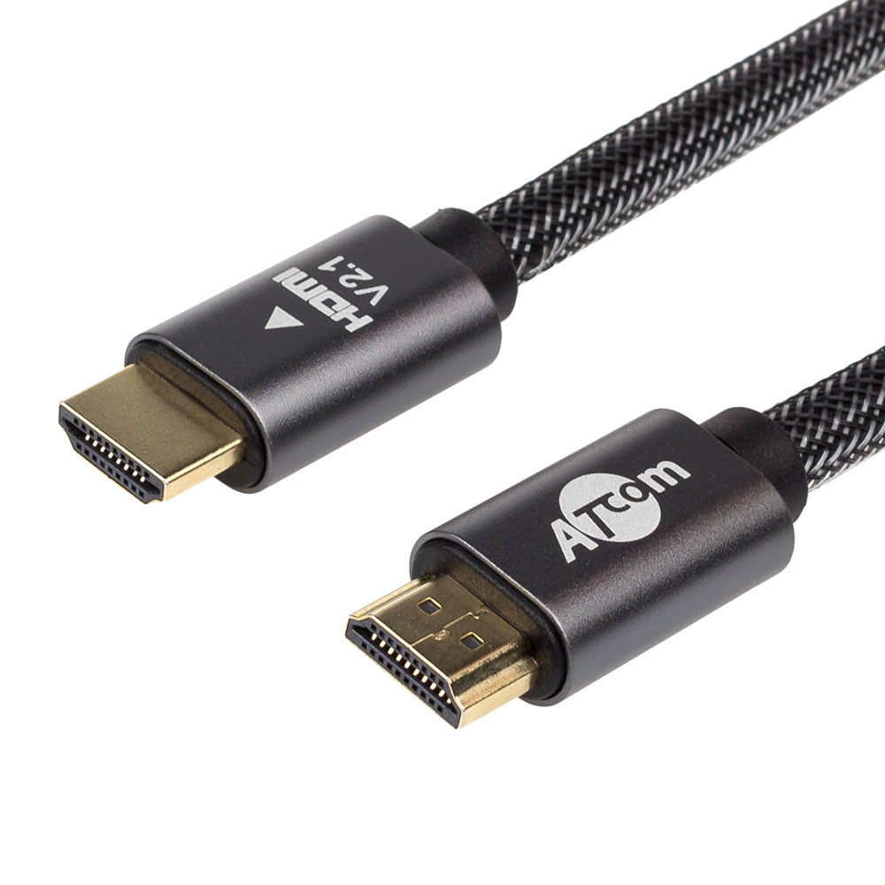 Кабель Atcom Premium HDMI - HDMI V 2.1, (M/M), 10 м, Black (23710) пакет