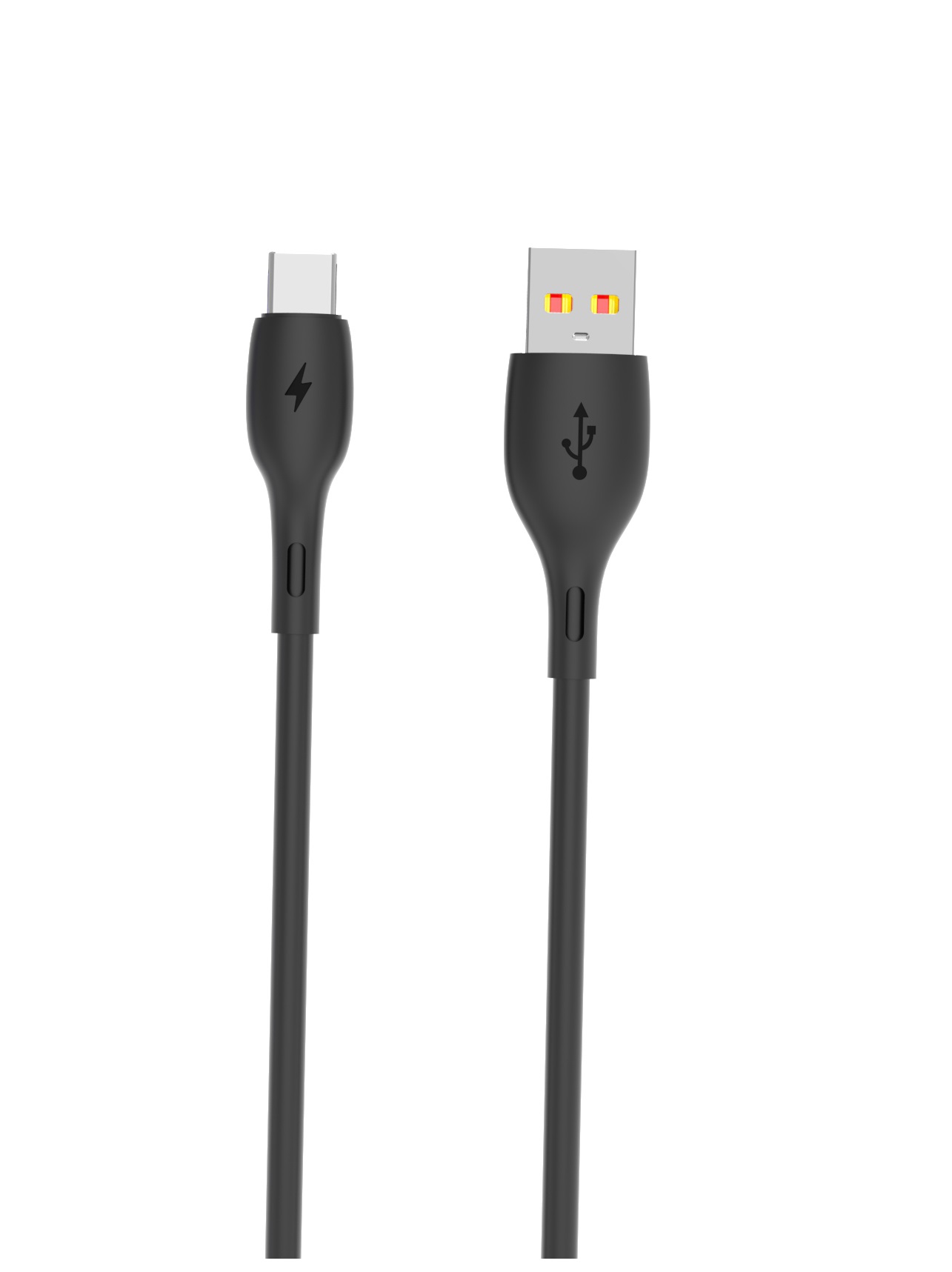 Кабель SkyDolphin S22T Soft Silicone USB - USB Type-C (M/M), 1 м, Black (SDUSB-000604)