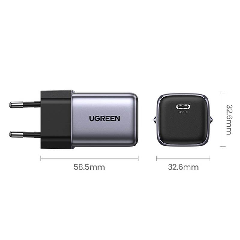 Зарядний пристрій Ugreen CD318 Gray (90664)