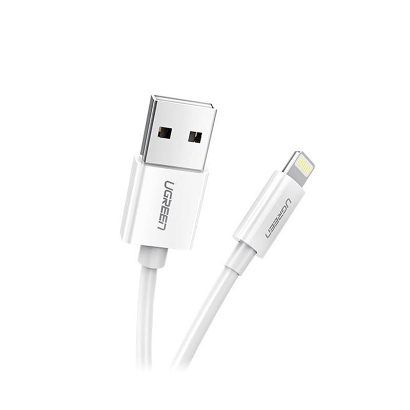 Кабель Ugreen US155 USB - Lightning (M/M), 2 м, White (20730)