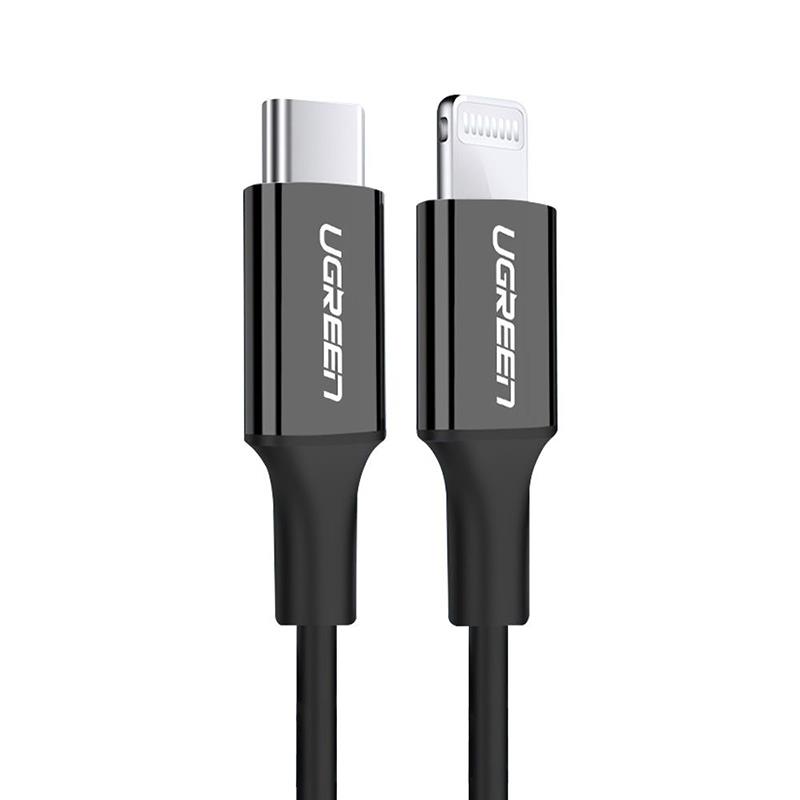 Кабель Ugreen US171 USB Type-C - Lightning (M/M), 1 м, Black (60751)