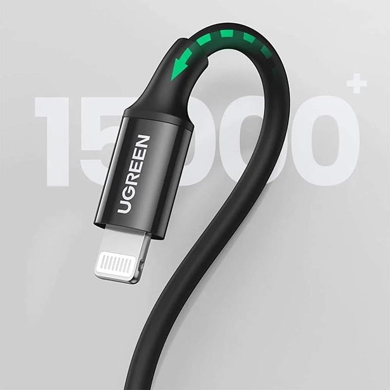 Кабель Ugreen US171 USB Type-C - Lightning (M/M), 1 м, Black (60751)