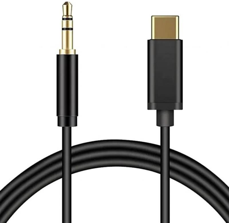 Адаптер XoKo 3.5 мм - USB Type-C (M/M), 1 м, Black (AUX-002-BK)