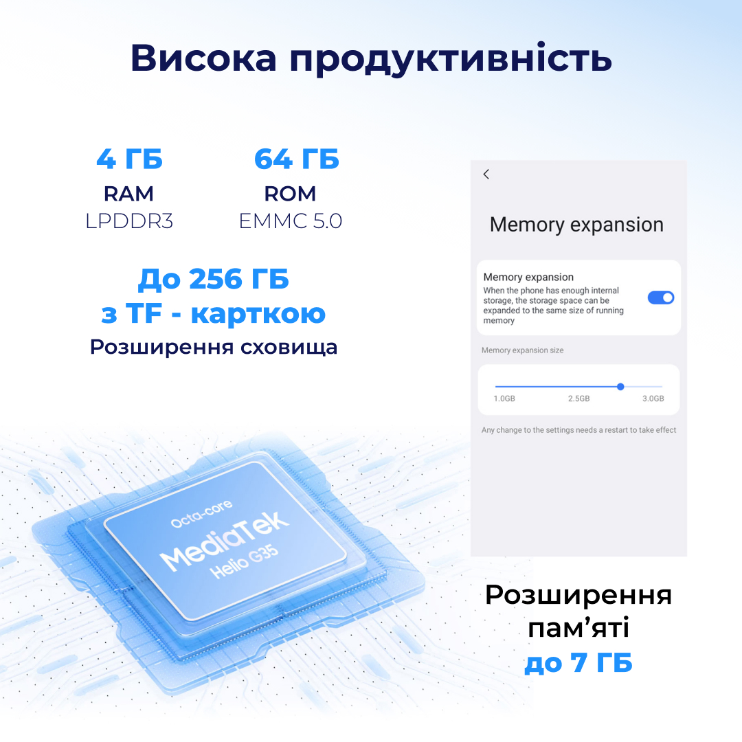 Смартфон Oscal C30 Pro 4/64GB Dual Sim Blue Смартфон Oscal C30 Pro 4/64GB Dual Sim Blue