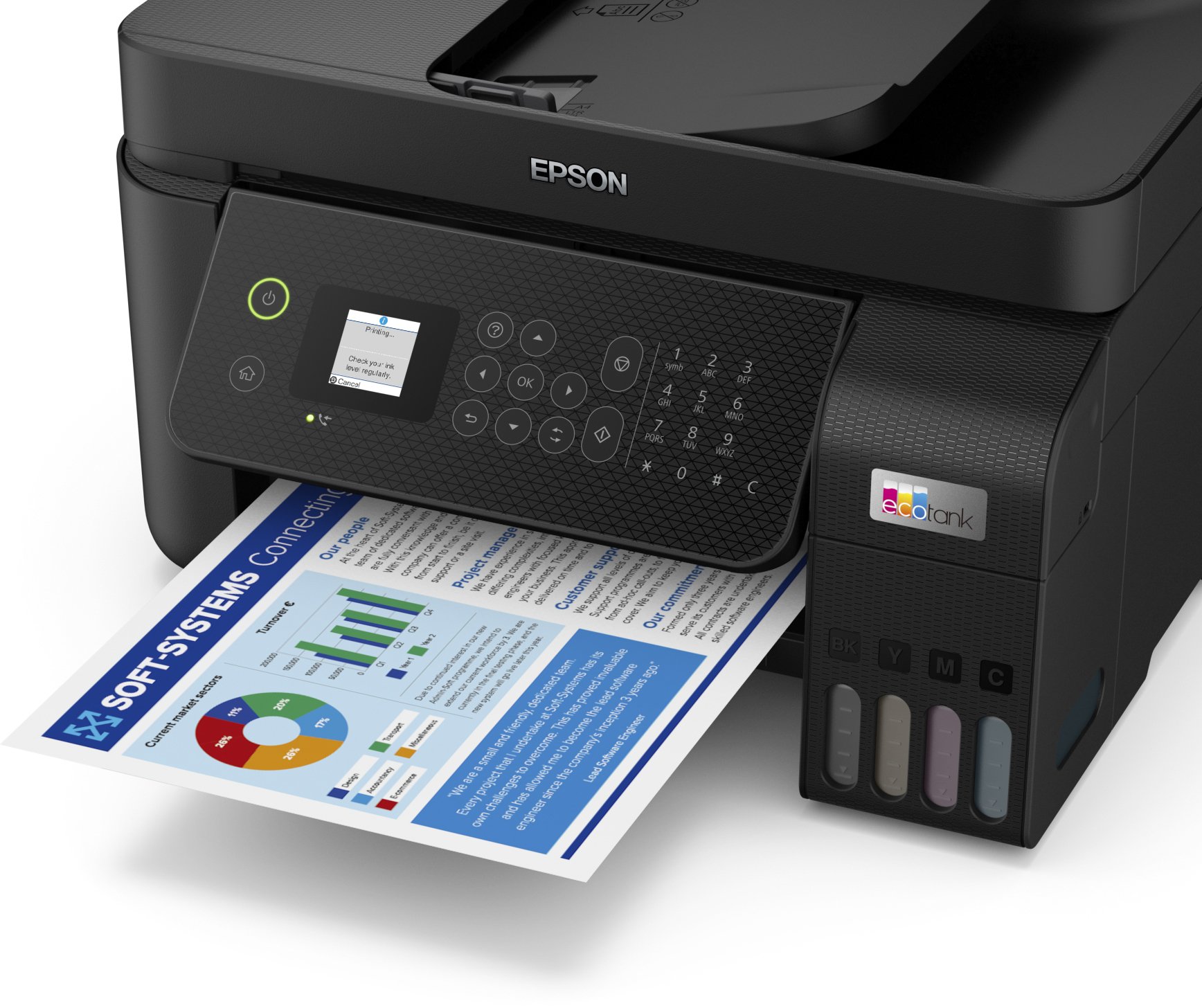 Багатофункціональний пристрій А4 Epson EcoTank L5290 Wi-Fi (C11CJ65407)