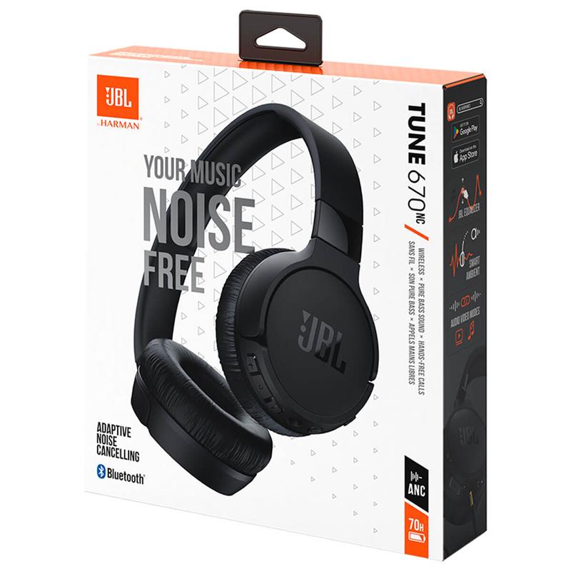 Bluetooth-гарнітура JBL Tune 670NC Black (JBLT670NCBLK)