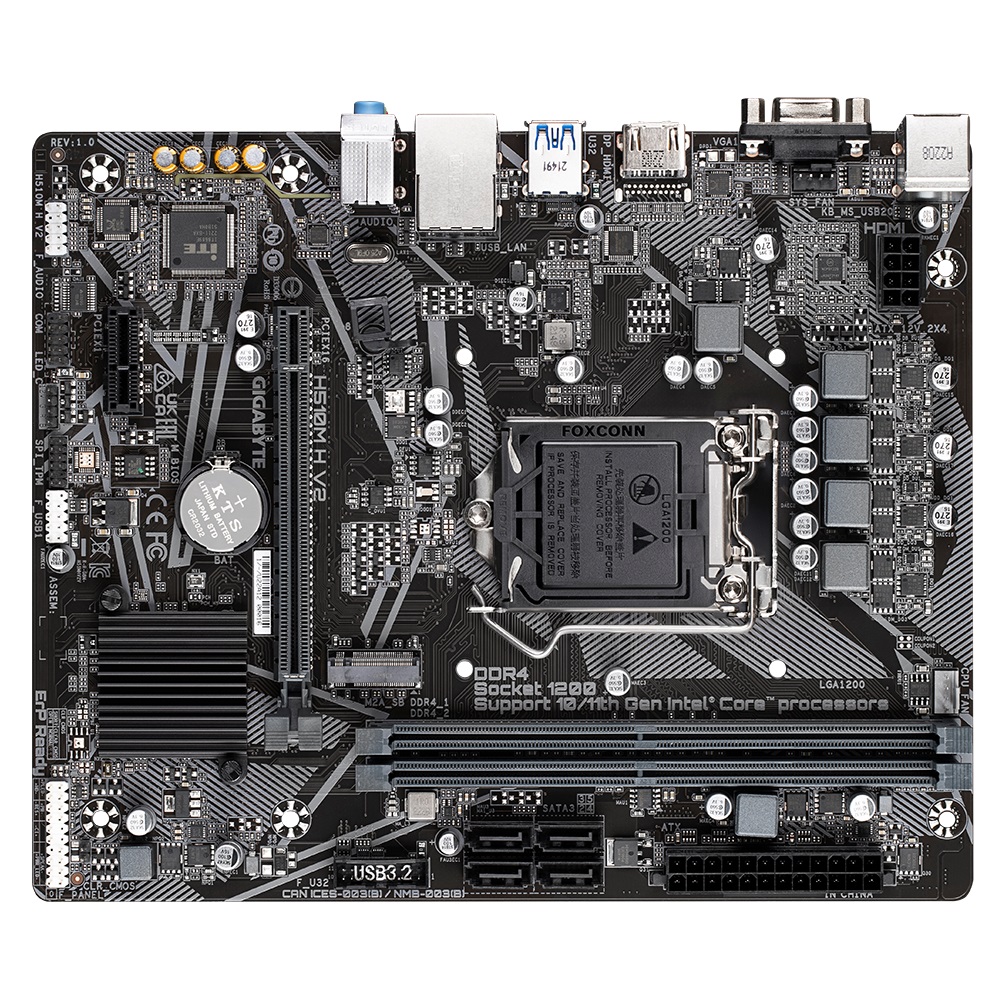 Материнська плата Gigabyte H510M H V2 Socket 1200