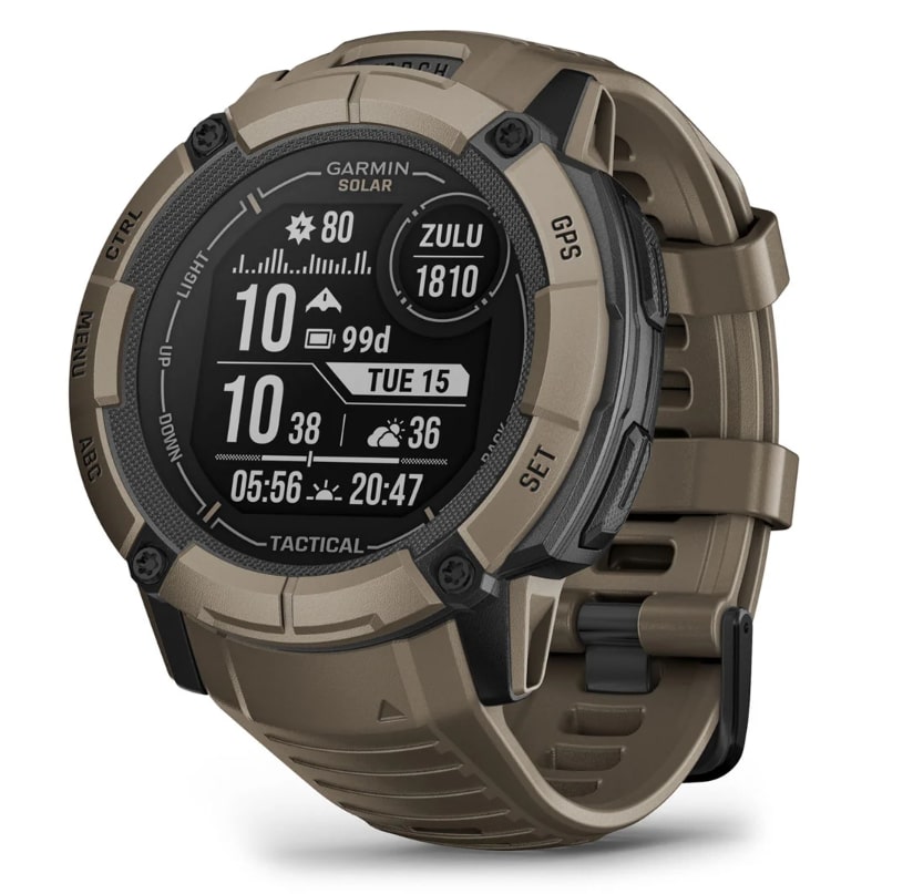 Смарт-годинник Garmin Instinct 2X Solar Tactical Coyote Tan (010-02805-64)