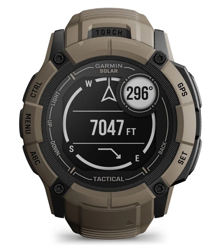 Смарт-годинник Garmin Instinct 2X Solar Tactical Coyote Tan (010-02805-64)