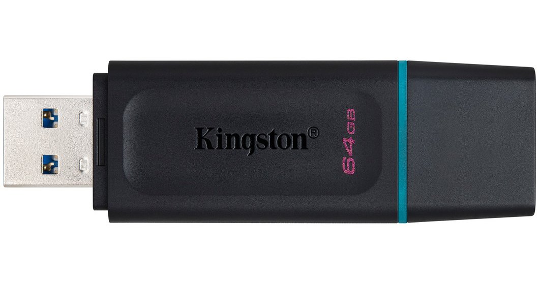 Флеш-накопичувач USB3.2 64GB Kingston DataTraveler Exodia Black/Blue 2 Pieces (DTX/64GB-2P)