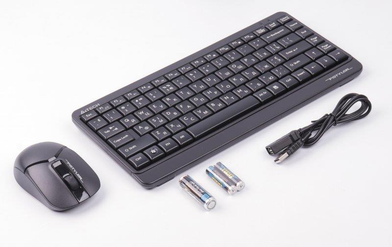 Комплект (клавіатура, миша) бездротовий A4Tech FG1112S Black USB