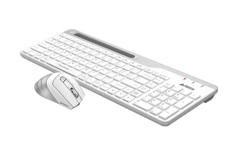 Комплект (клавіатура, мишка) бездротовий A4Tech FB2535C Icy White