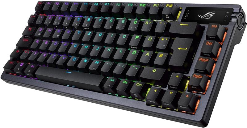 Клавіатура бездротова Asus ROG Azoth RGB WL BT Black (90MP0316-BKUA01)