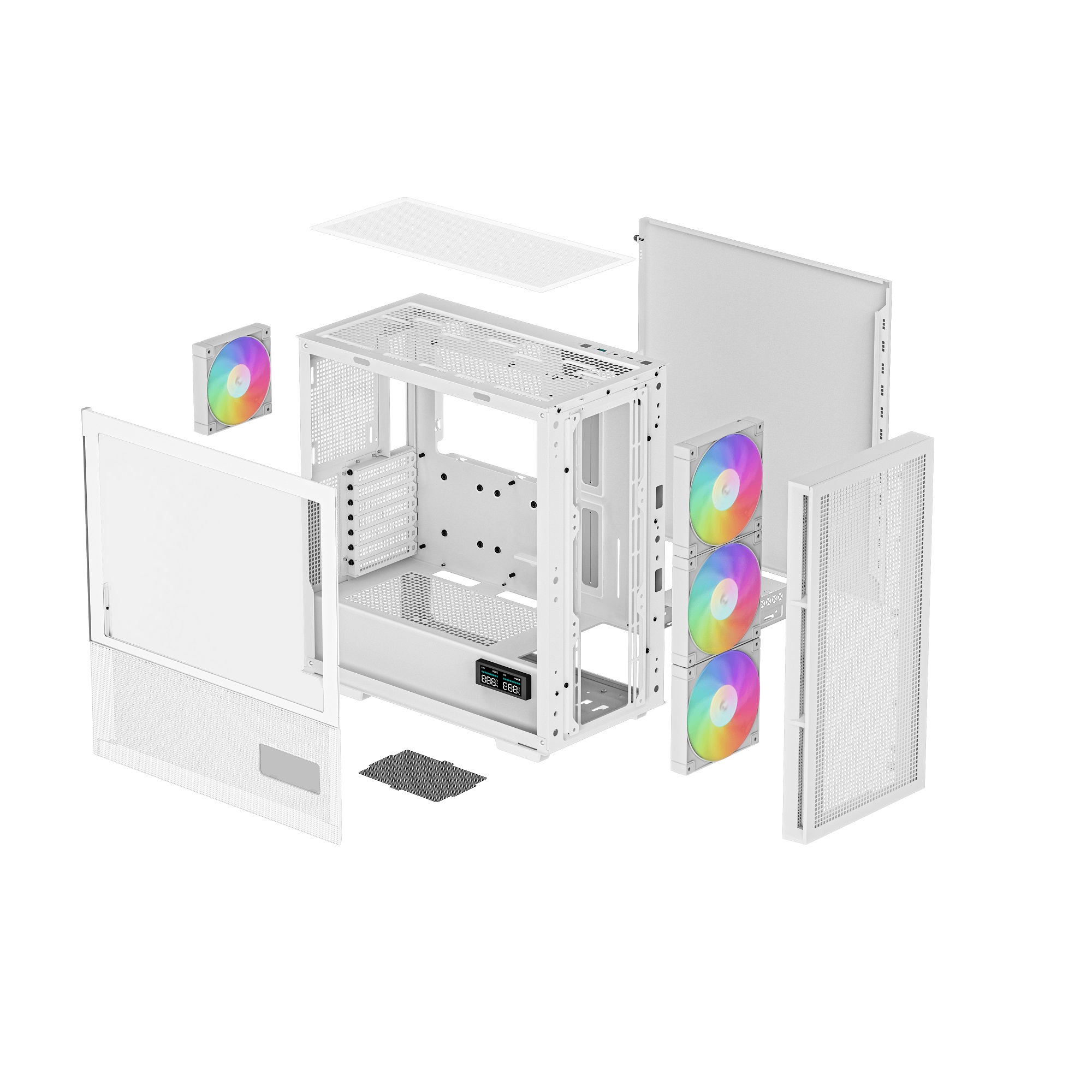 Корпус DeepCool CH560 Digital White (R-CH560-WHAPE4D-G-1) без БЖ