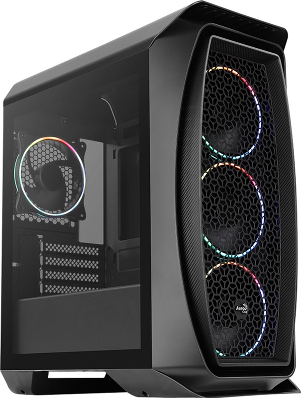 Корпус AeroCool Aero One Mini Eclipse-G-BK-v1 (ACCS-PB18143.11) Black без БЖ