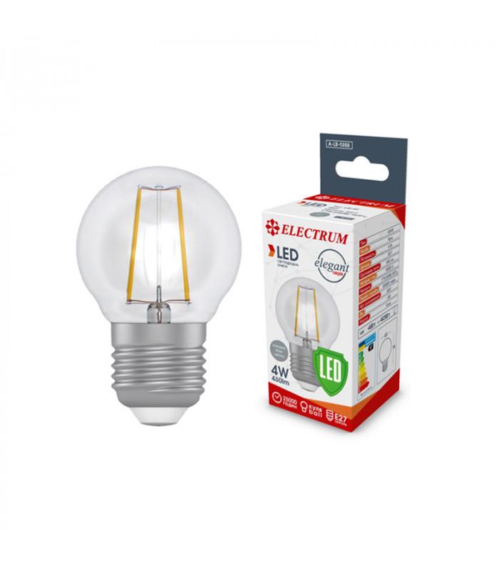 Лампа світлодіодна куля-ретро Electrum Filament 4W E27 4000K (A-LB-1386)