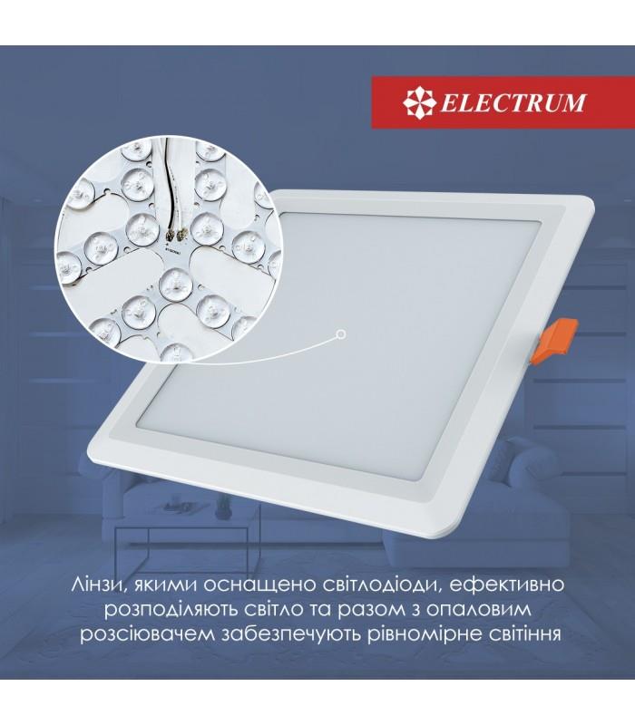 Світильник вбудований світлодіодний Electrum Quadro M 12W 4000К (B-LD-1961)