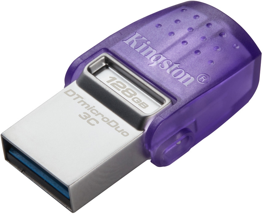 Флеш-накопичувач USB3.2 128GB Type-C Kingston DataTraveler microDuo 3C (DTDUO3CG3/128GB)