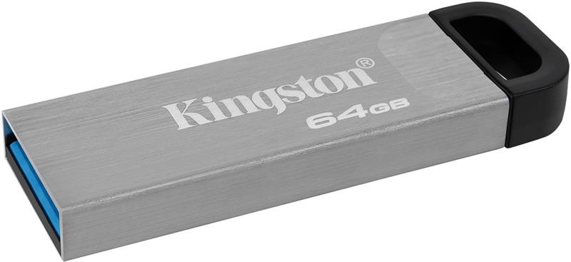 Флеш-накопичувач USB3.2 64GB Kingston DataTraveler Kyson Silver/Black (DTKN/64GB)