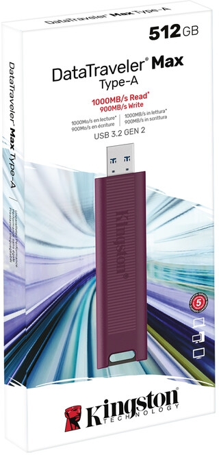 Флеш-накопичувач USB3.2 512GB Kingston DataTraveler Max Red (DTMAXA/512GB)