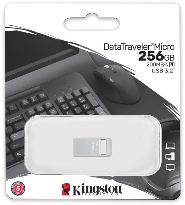 Флеш-накопичувач USB3.2 256GB Kingston DataTraveler Micro (DTMC3G2/256GB)