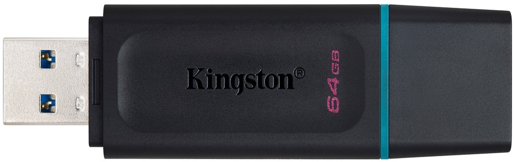 Флеш-накопичувач USB3.2 64GB Kingston DataTraveler Exodia Black/Teal (DTX/64GB)