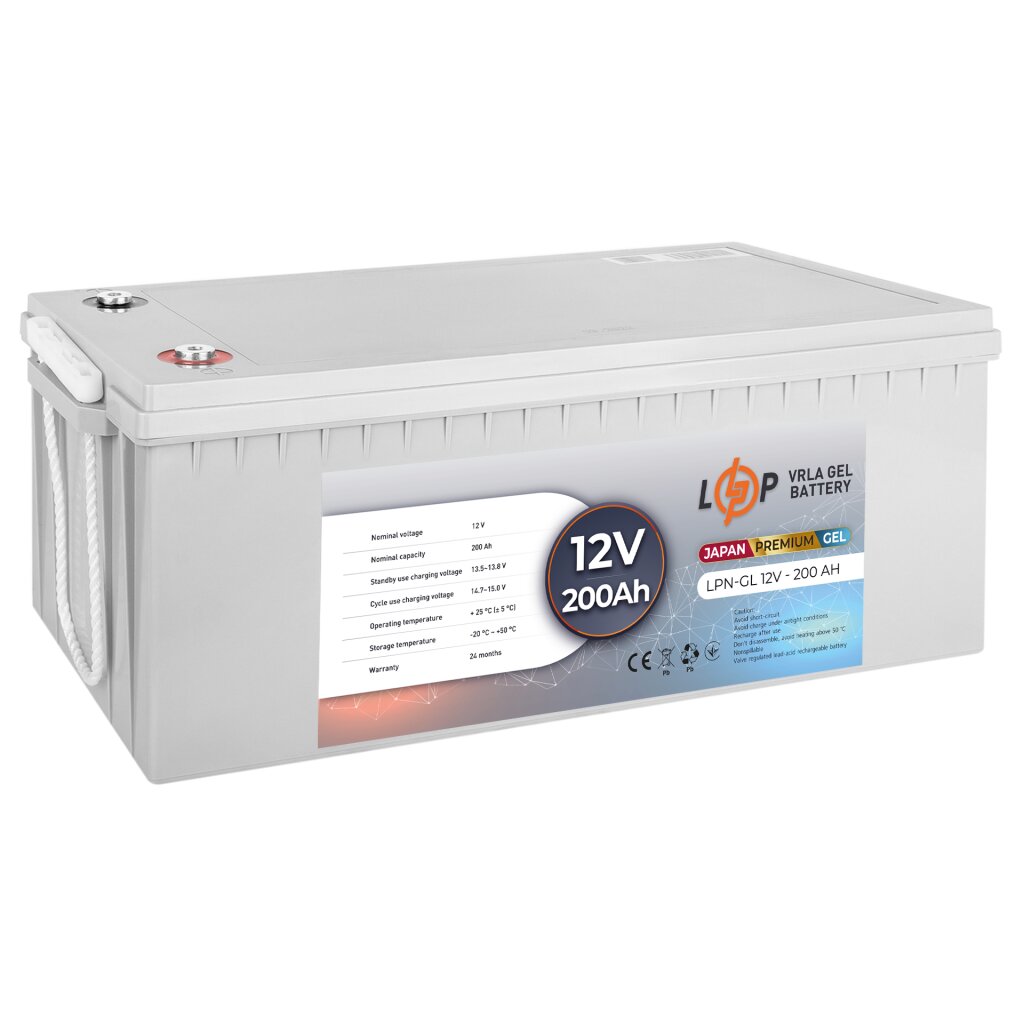 Акумуляторна батарея Logicpower LPN-GL 12V - 200 Ah GEL