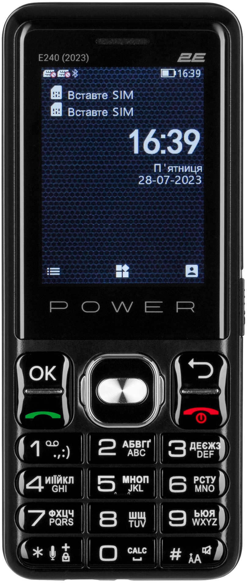 Мобiльний телефон 2E E240 2023 Dual Sim Black (688130251068)