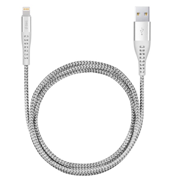 Кабель Ttec USB - Lightning (M/M), ExtremeCable, 1.5 м, Silver (2DKX01LG)