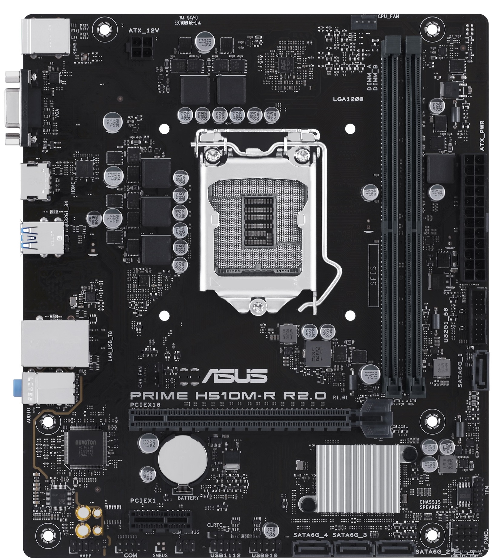 Материнська плата Asus Prime H510M-R R2.0-SI Socket 1200