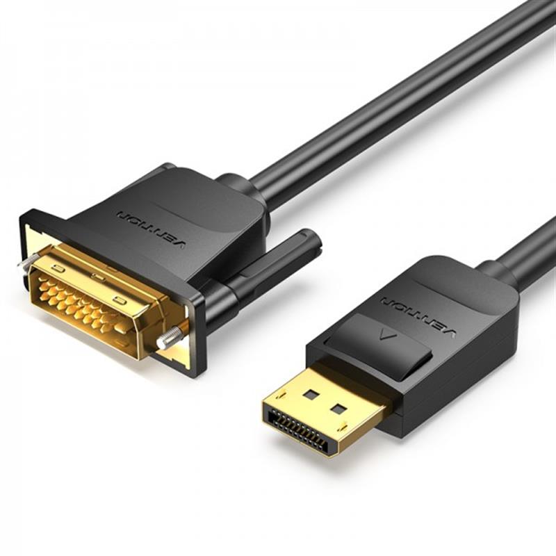 Кабель Vention DisplayPort - DVI (M/M), 1.5 м, Black (HAFBG)