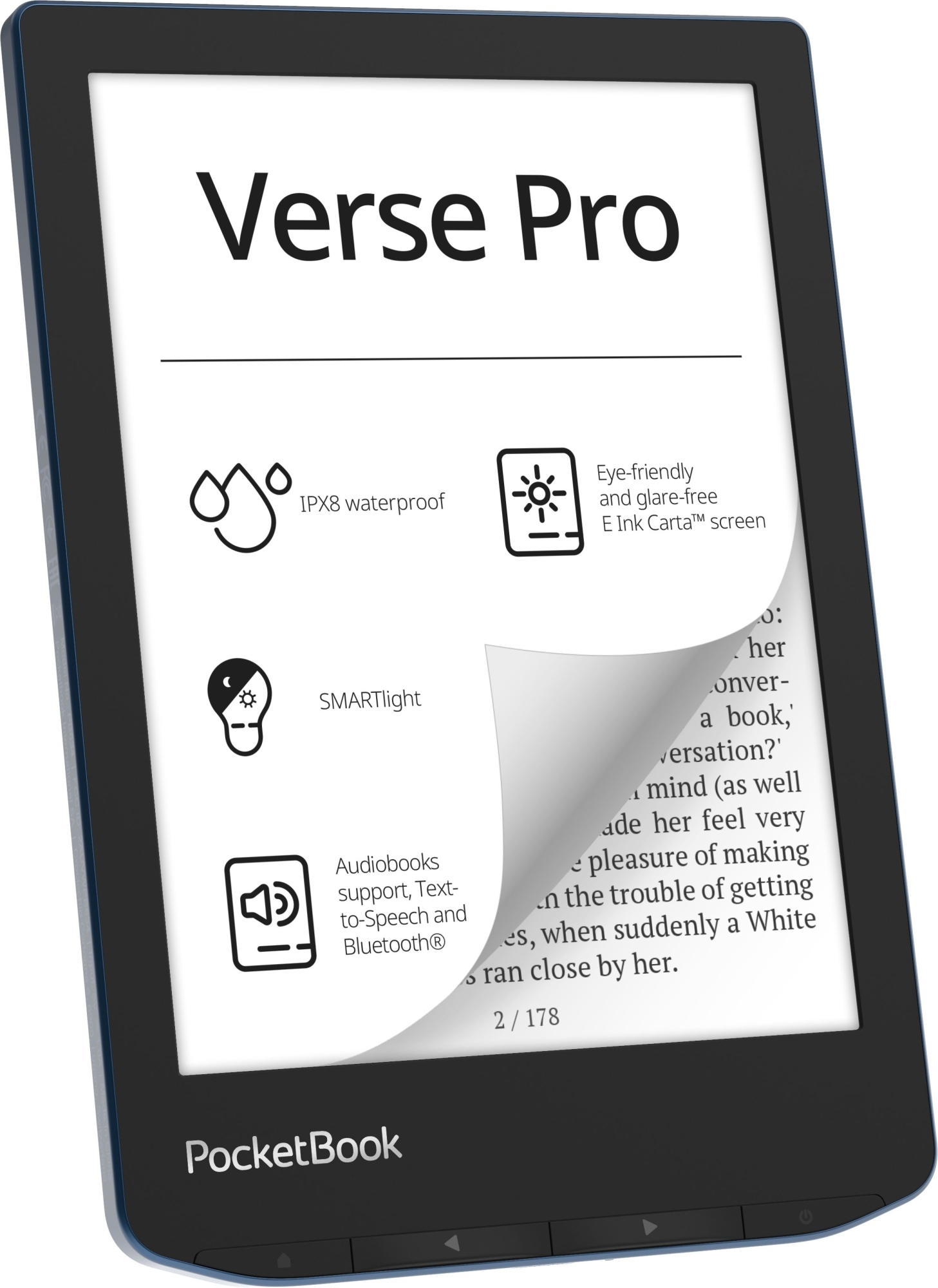 Електронна книга PocketBook 634 Verse Pro Azure (PB634-A-CIS)