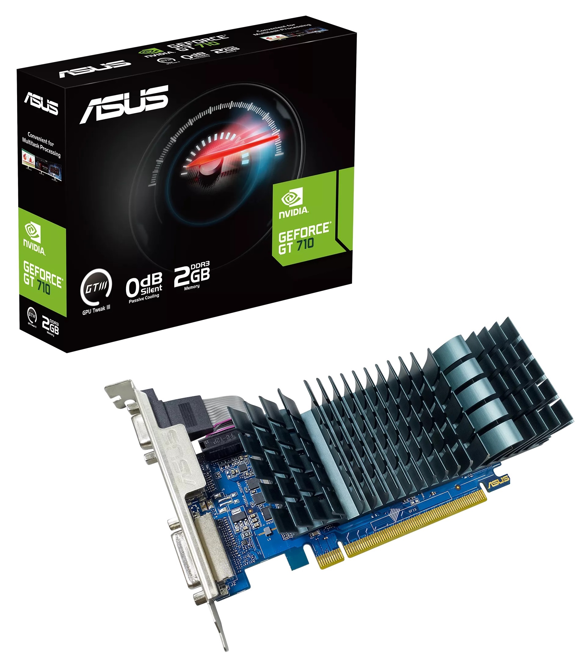 Відеокарта GF GT 710 2GB GDDR3 Evo Asus (GT710-SL-2GD3-BRK-EVO)