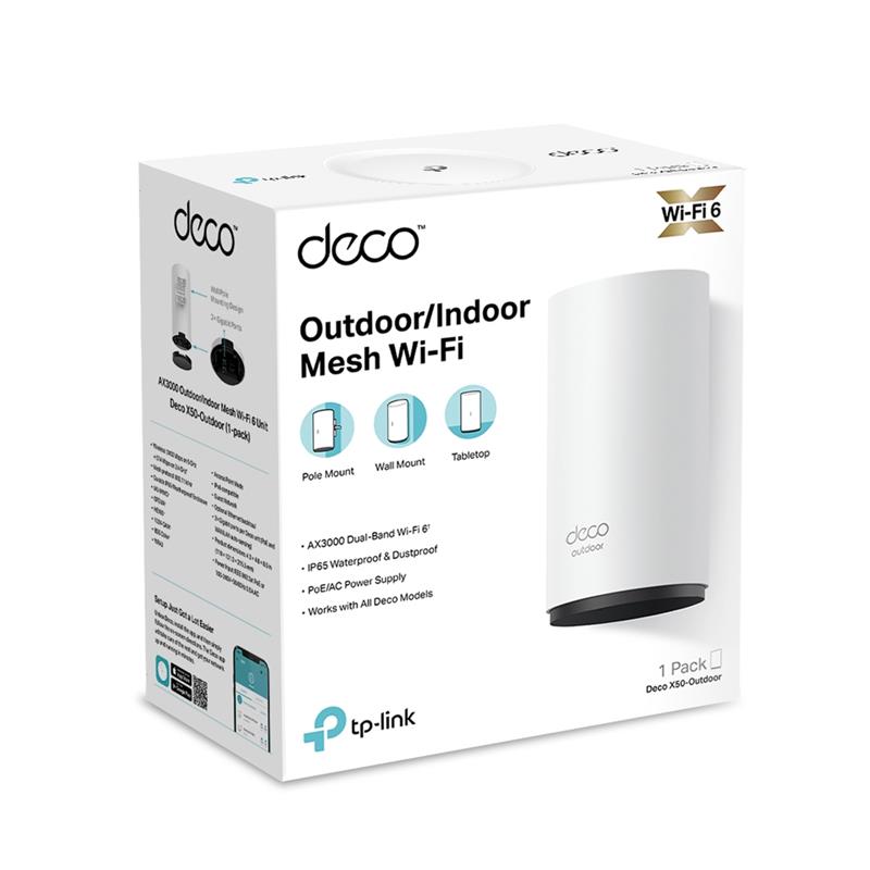 WiFi Mesh система TP-Link Deco X50-Outdoor(1-pack)