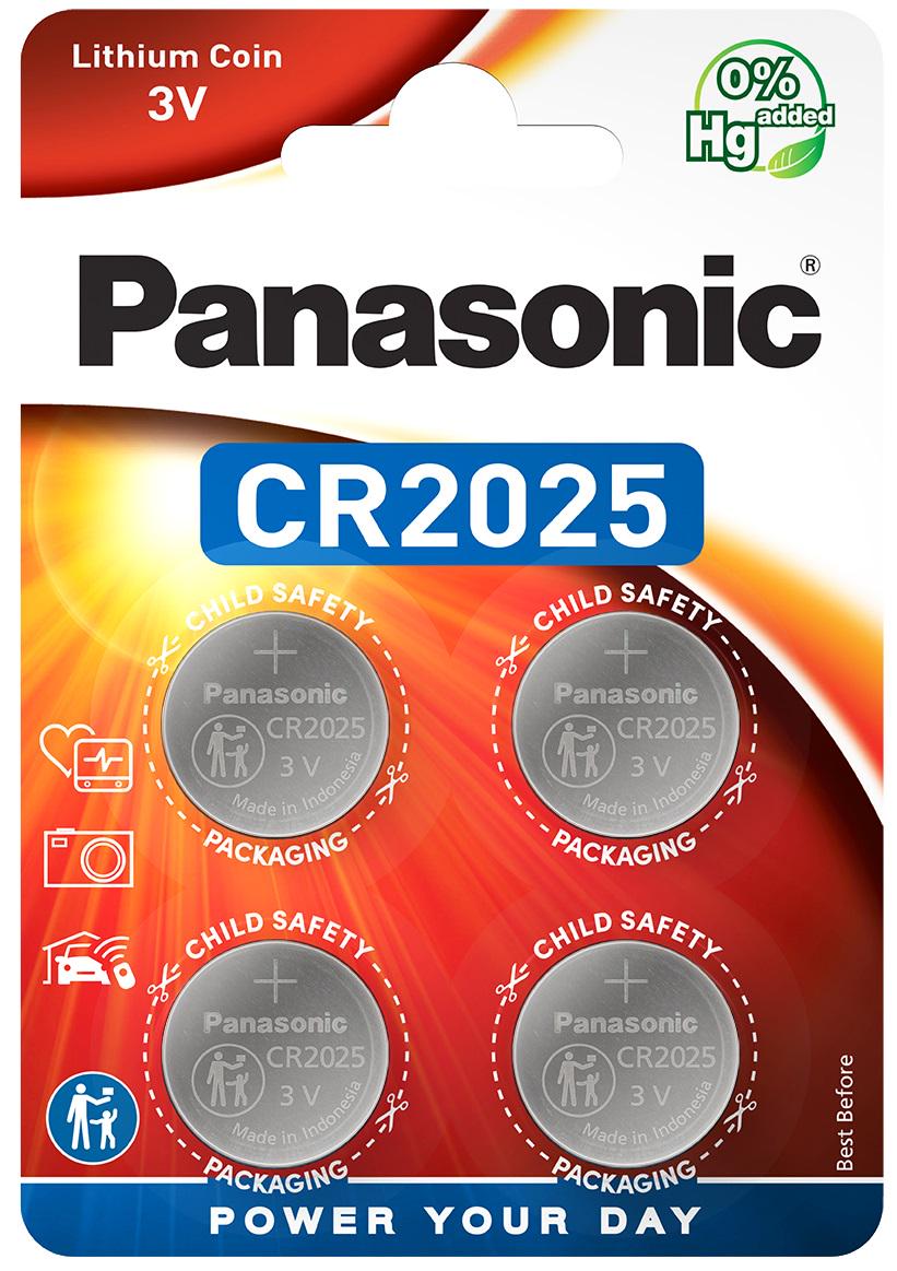 Батарейка Panasonic CR 2025 BL 4шт