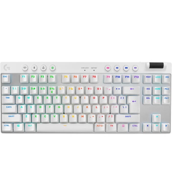 Клавiатура Logitech G PRO X TKL Lightspeed White Tactile (920-012148)