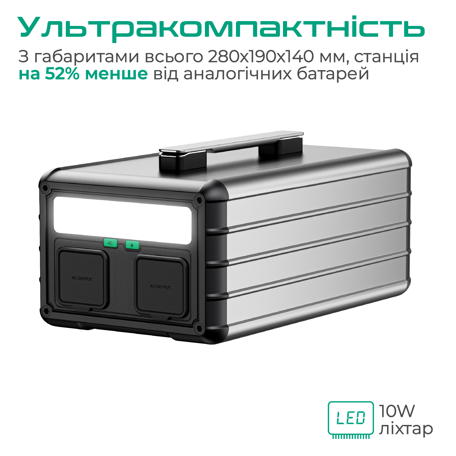 Зарядна станція Zendure 607Wh (ZDSB600M-gy-eu)