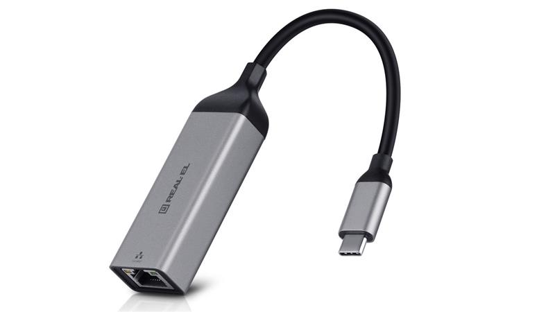 Адаптер REAL-EL CE-150 USB Type-C - RJ45 (M/F), 0.1 м, Black (EL123110004)