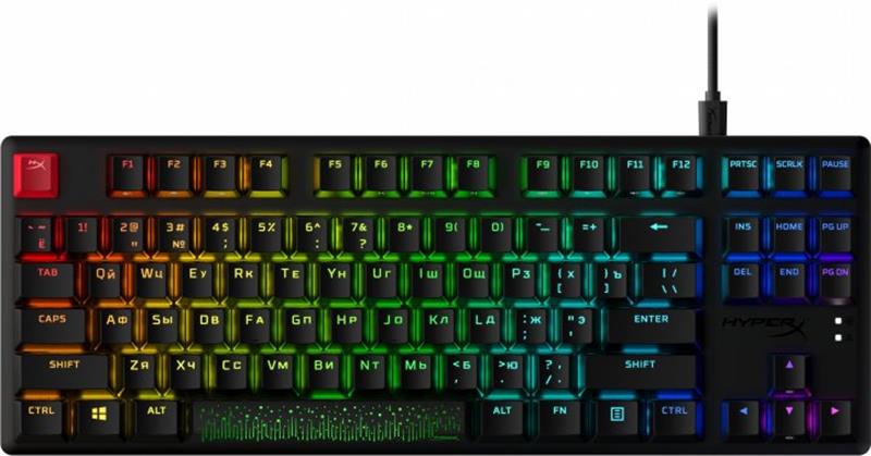 Клавіатура HyperX Alloy Origins Core PBT Red RGB Black (639N7AA)