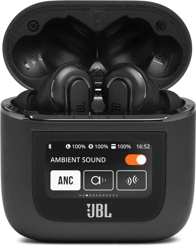 Bluetooth-гарнітура JBL Tour Pro 2 Black (JBLTOURPRO2BLK)