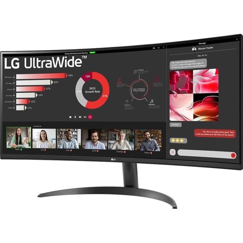 Монiтор LG 34" 34WR50QC-B VA Black Curved