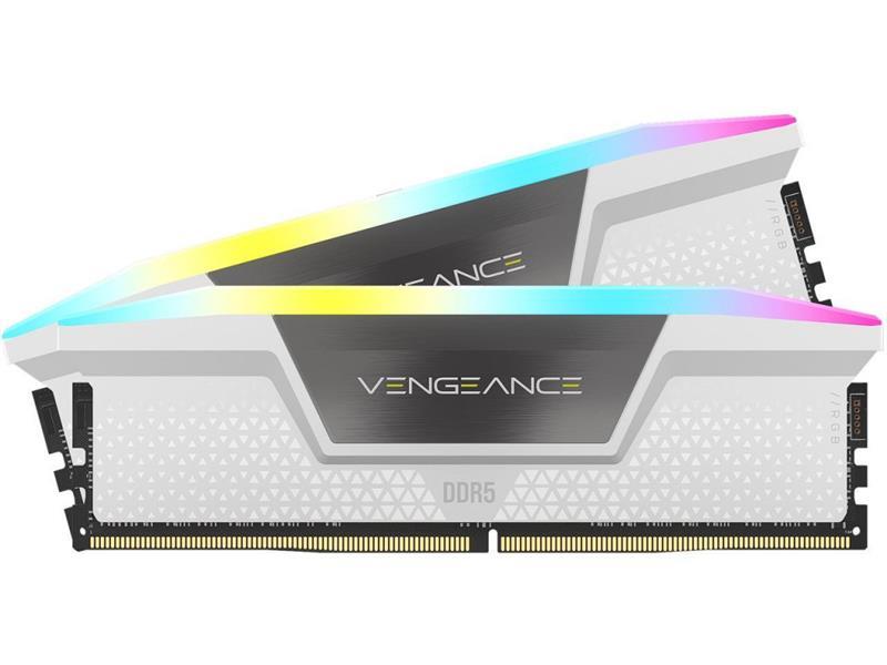 Модуль пам`ятi DDR5 2x16GB/6400 Corsair Vengeance RGB White (CMH32GX5M2B6400C36W)