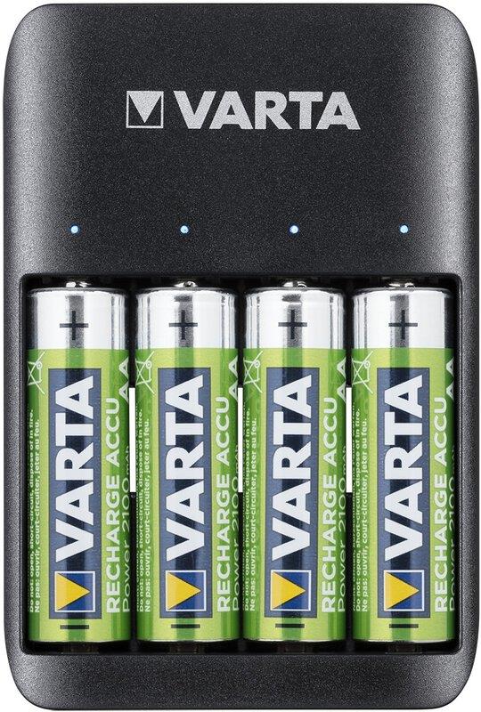 Зарядний пристрiй Varta Value USB Quattro Charger+4xAA 2100mAh (57652)