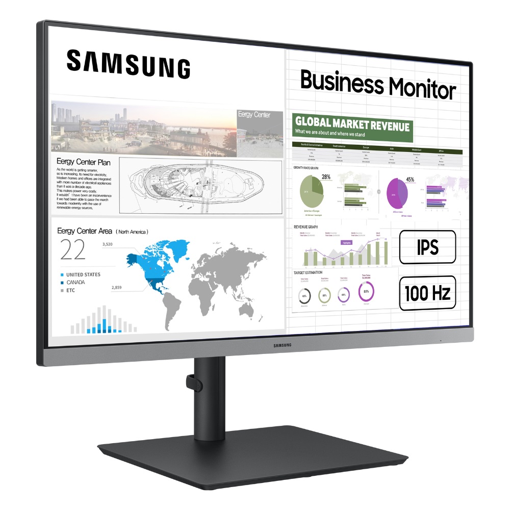 Монiтор Samsung 24" Essential LS24C430G (LS24C430GAIXCI) IPS Black 100Hz