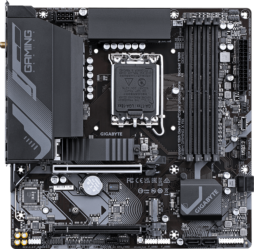 Материнська плата Gigabyte B760M Gaming X AX Socket 1700