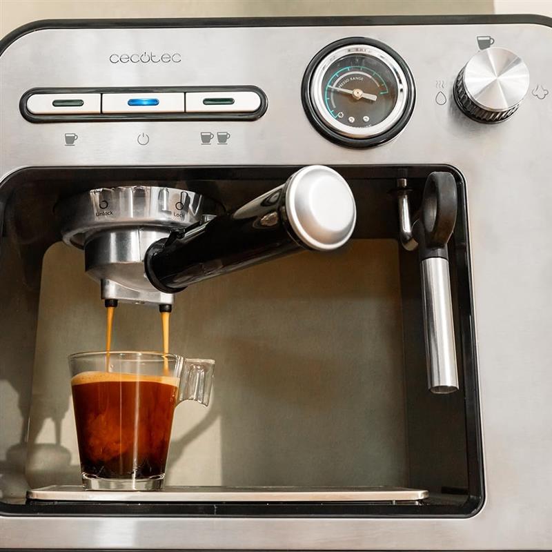 фото Ріжкова кавоварка еспресо Cecotec Cumbia Power Espresso 20 Square Pro (CCTC-01983)