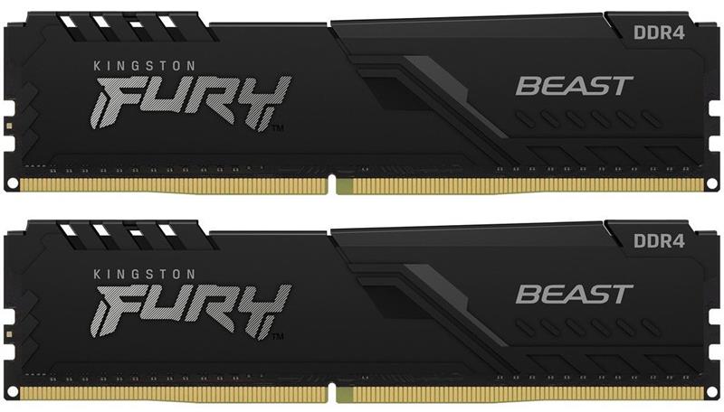 Модуль пам`ятi DDR4 2x16GB/3200 Kingston Fury Beast Black (KF432C16BBK2/32)